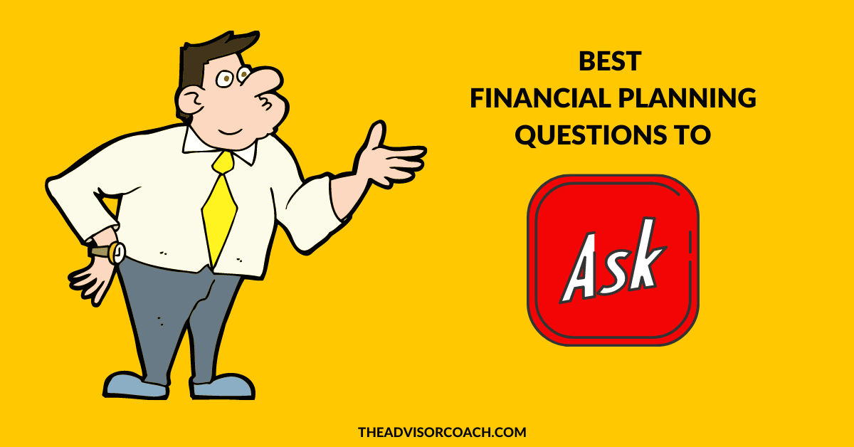 Finger with question mark - financial planning questions to ask clients