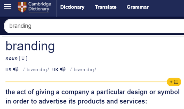 The definition of branding for financial advisors