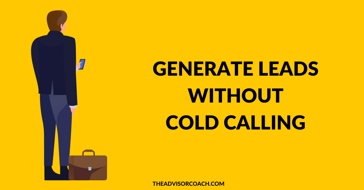 Man generating leads without cold calling