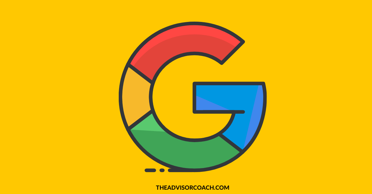 Google Ads logo for financial advisors