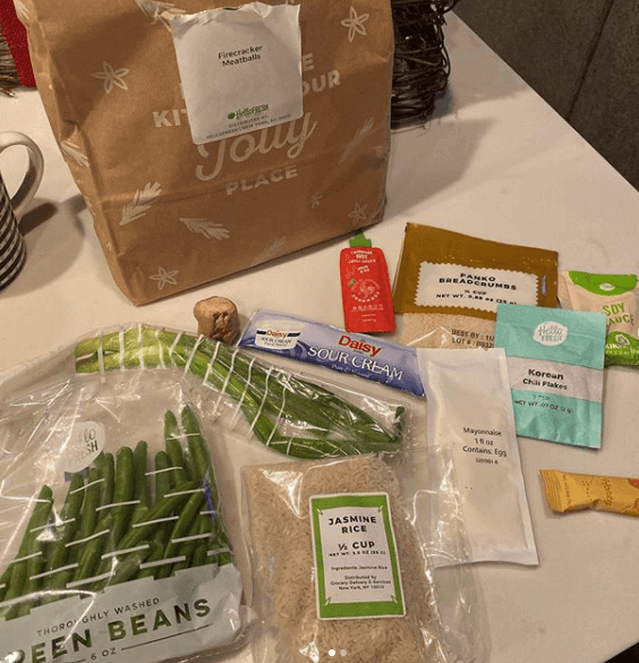 HelloFresh ingredients, which increased my productivity 